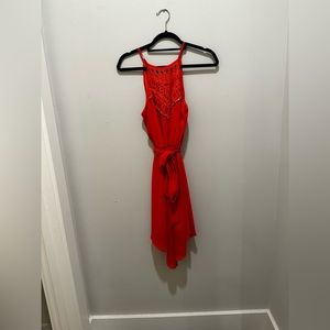 Orange Crochet Dress Size M